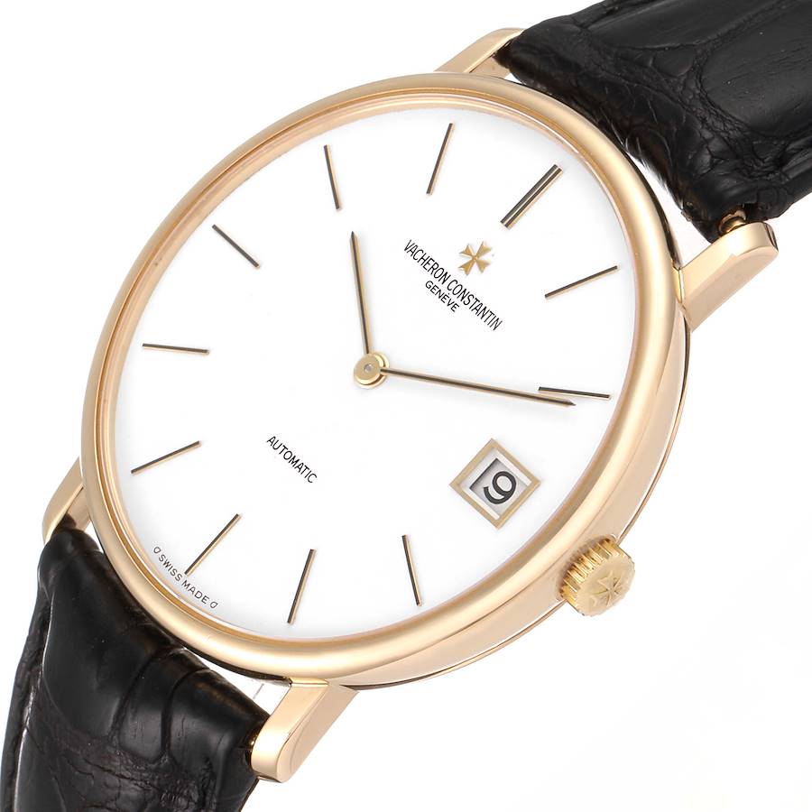 Vacheron Constantin Patrimony 18K Yellow Gold White Dial Mens Watch 44001