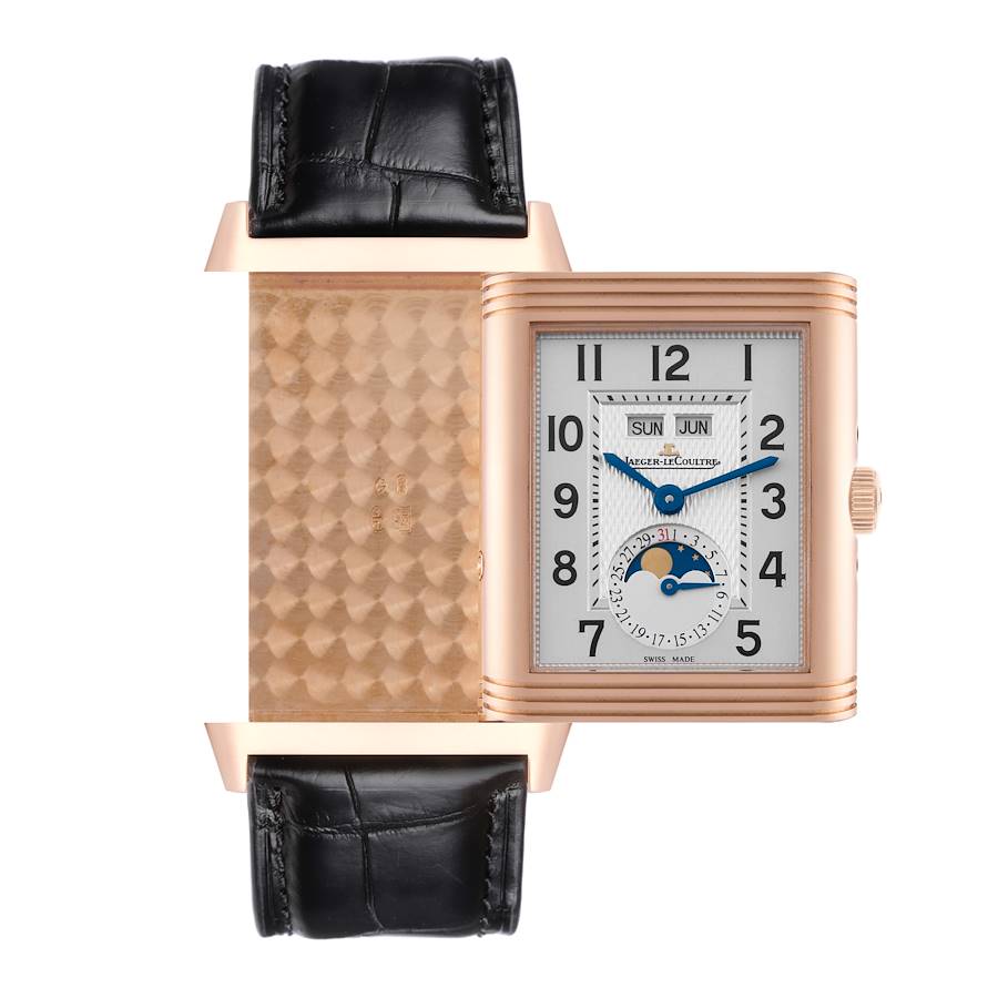 Jaeger LeCoultre Grande Reverso Calendar Rose Gold Mens Watch Q3752520
