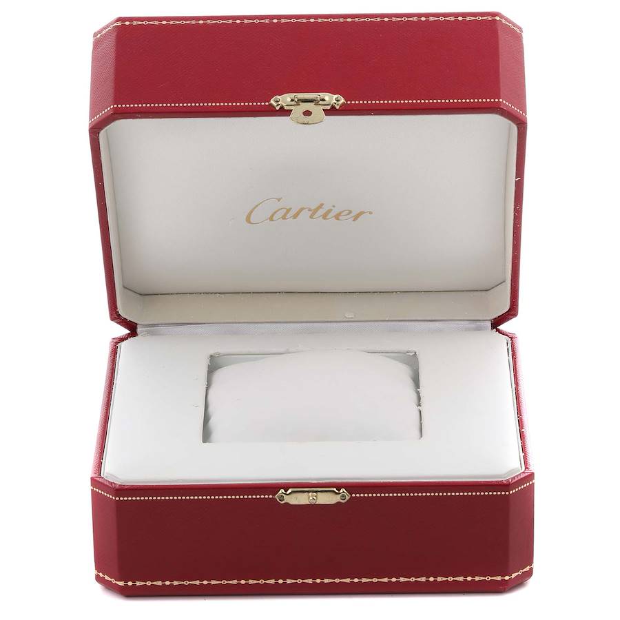 Cartier Roadster GMT Silver Dial Steel Mens Watch W62032X6