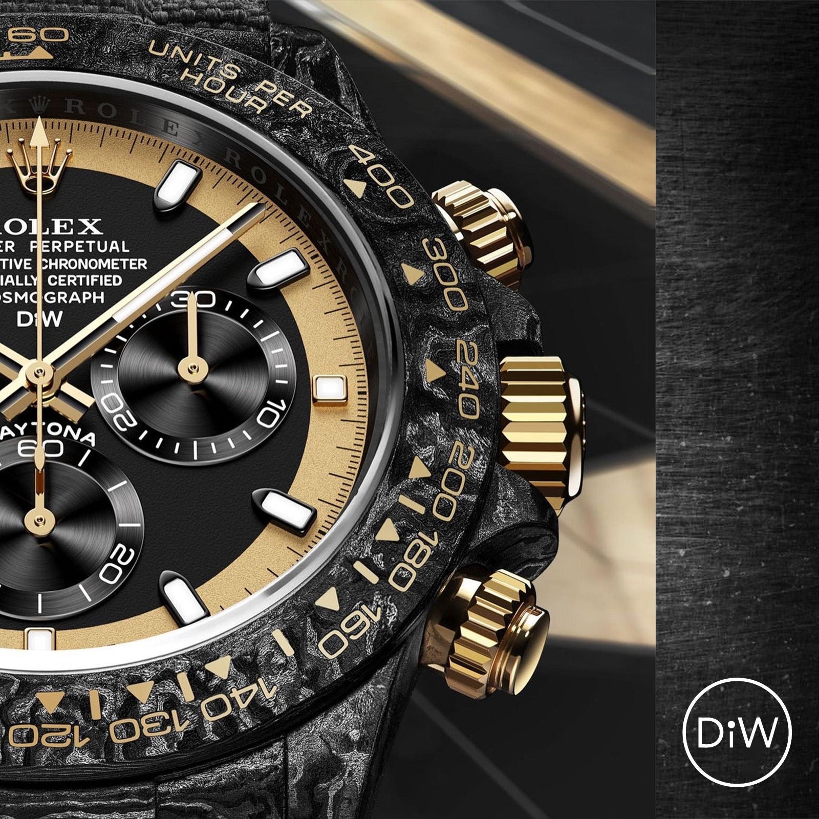 Carbon Cream Invert Gold