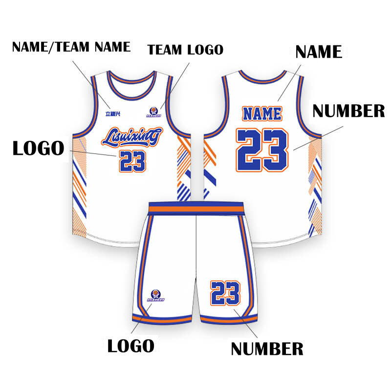 Bulk Blank Black White Basketball Uniform For Youth