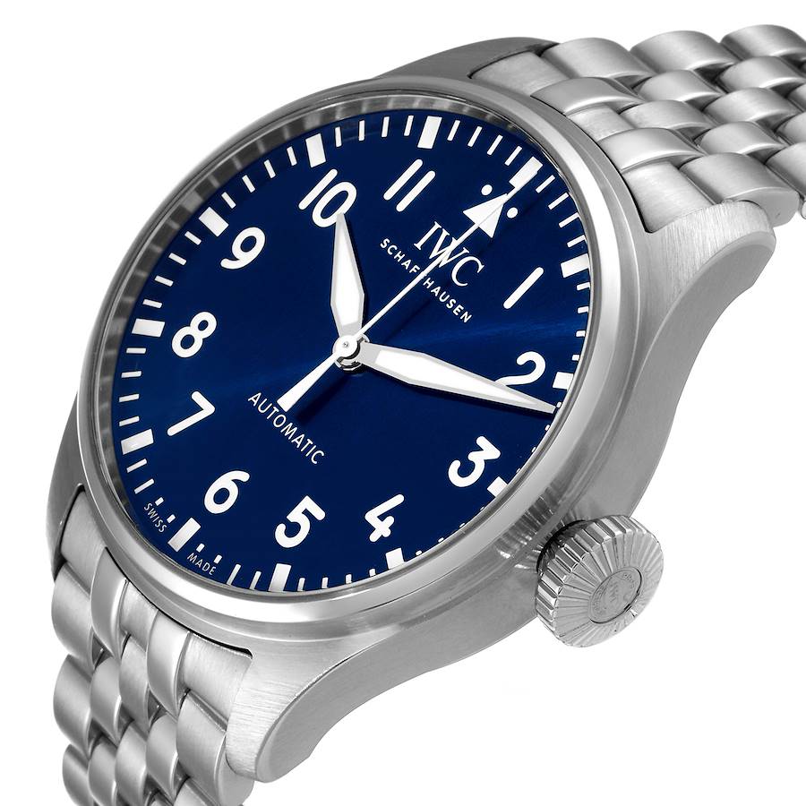 IWC Big Pilots 43mm Steel Blue Dial Mens Automatic Watch IW329304