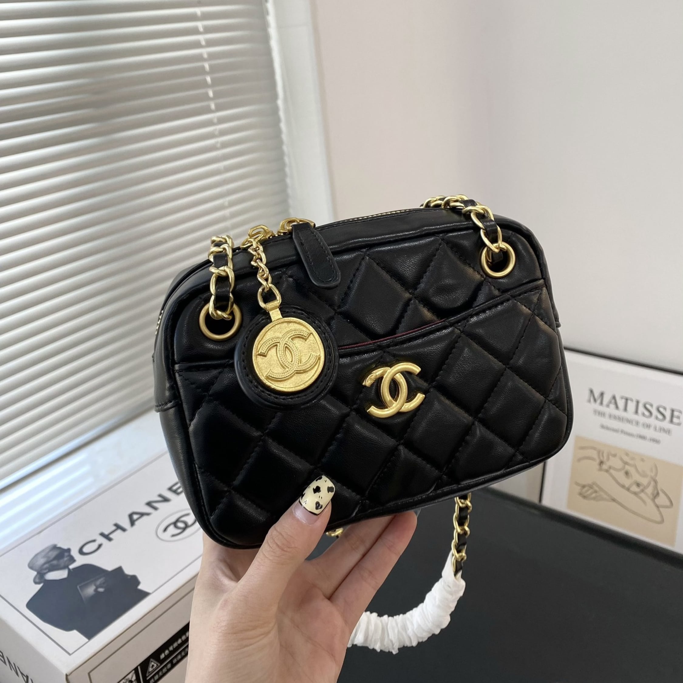 Chanel Mini Camera Case Black 18Cm As5190 B18306 94305