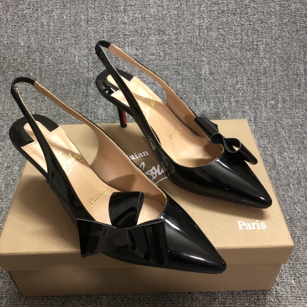 Christian Louboutin Clare Nodo 80 Slingback Black
