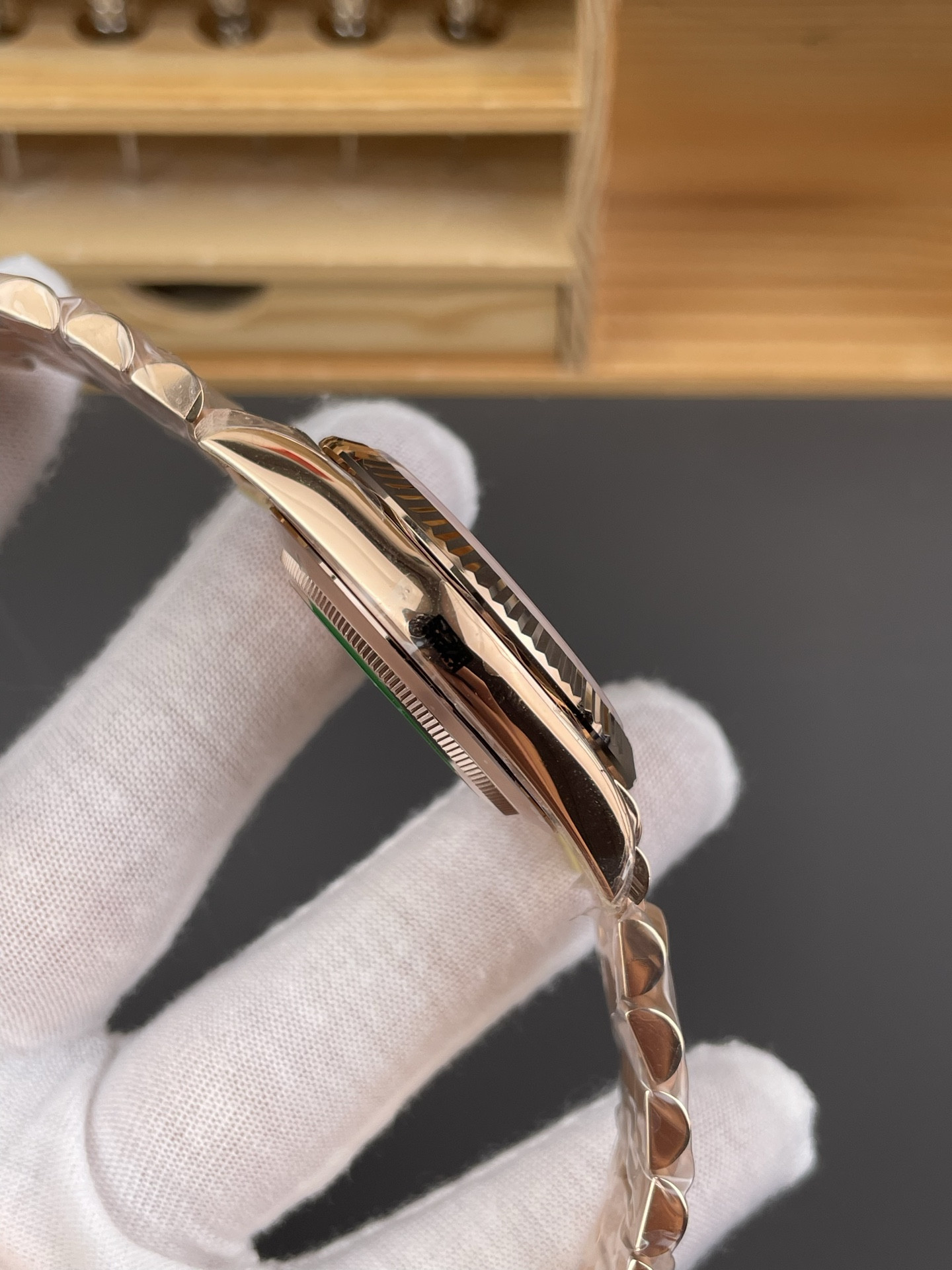 Day-Date Rose Gold Champagne Roman Dial