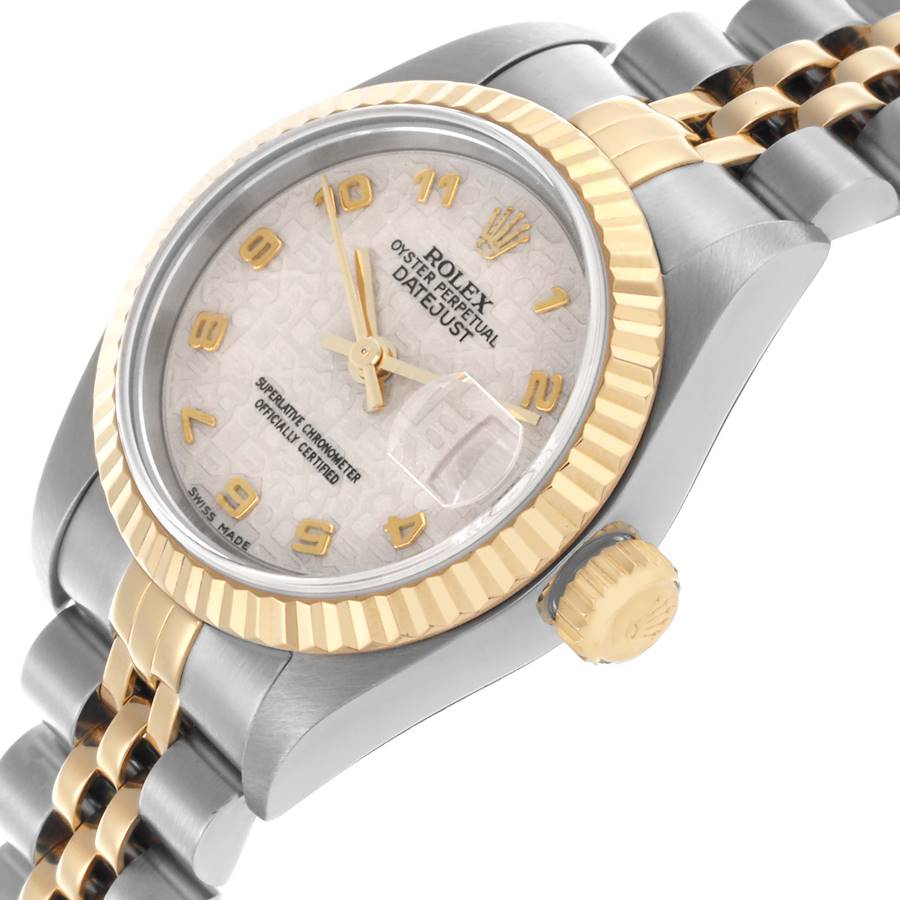Rolex Datejust Steel Yellow Gold Ivory Anniversary Dial Ladies Watch 79173