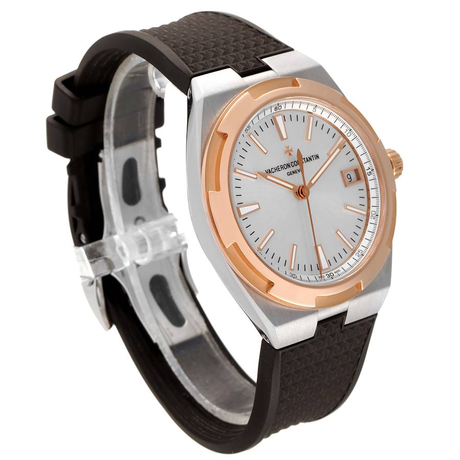 Vacheron Constantin Overseas Steel Rose Gold Mens Watch 4500V