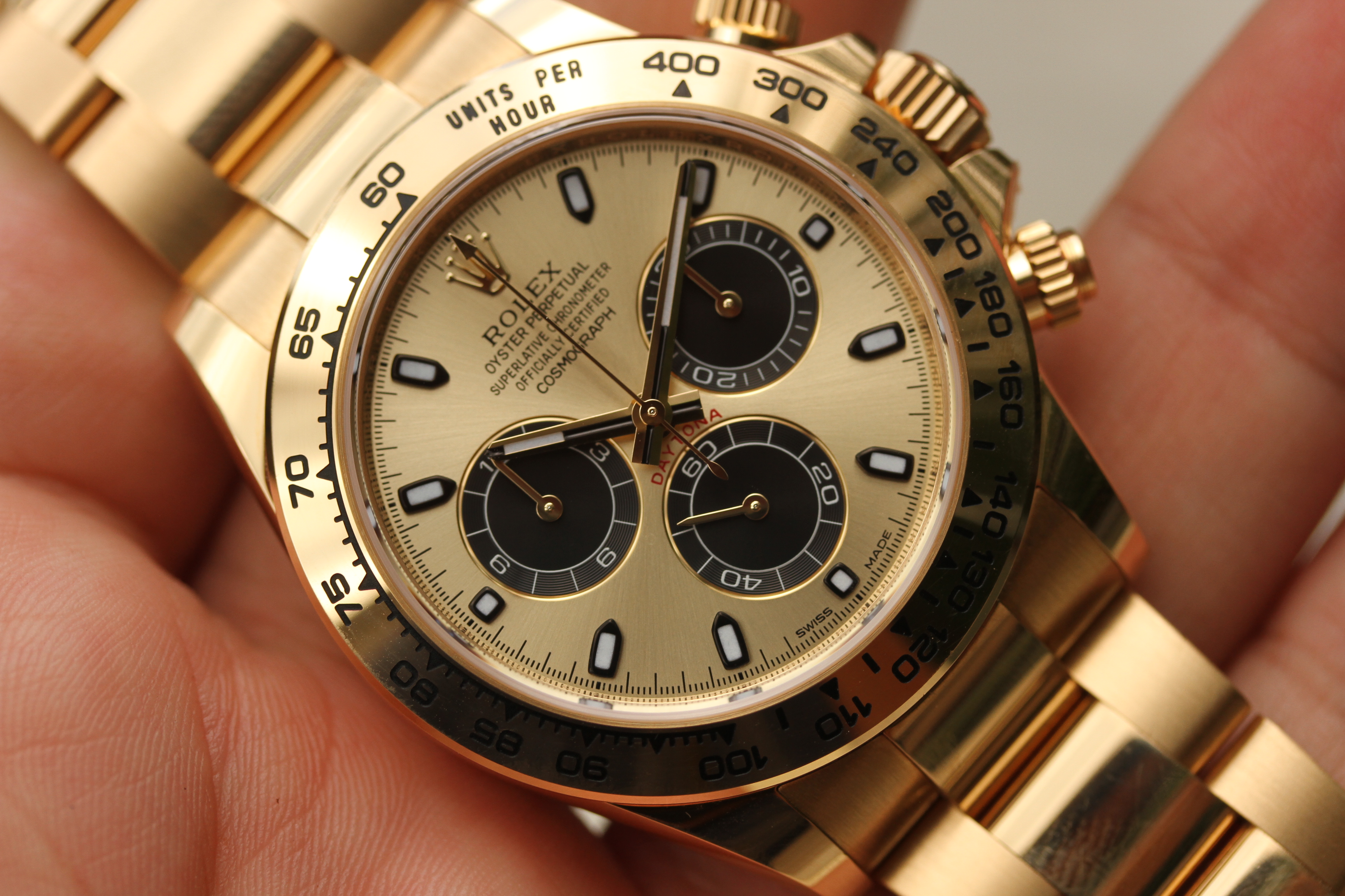 Rolex Daytona &lsquo;Pikachu&rsquo; Gold 18k Yellow Gold Oyster Steel 40 mm 116508