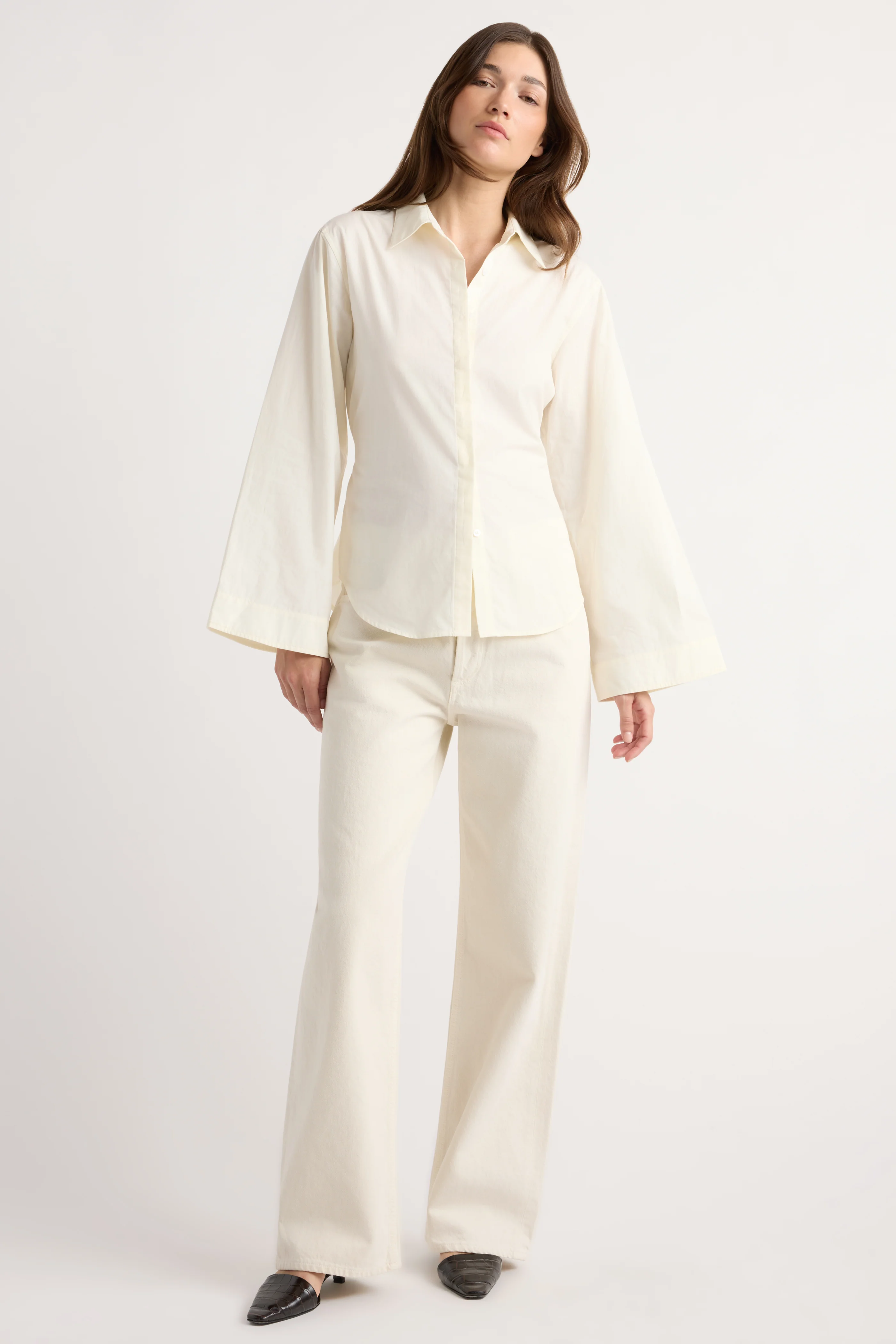 Theo Relaxed Bell-Sleeve Shirt
