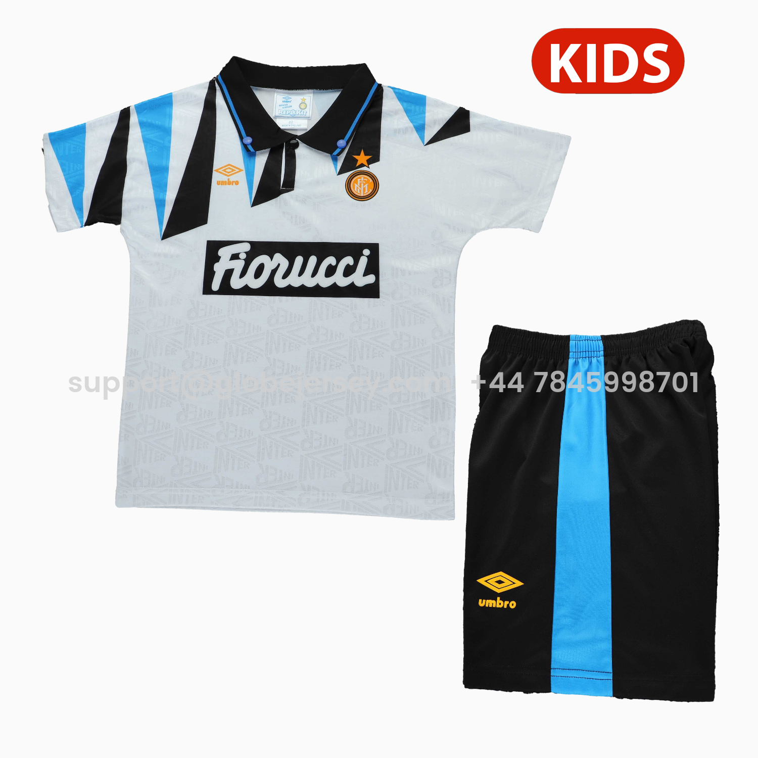 Retro Inter Milan 1992-93 Away Kids Kit