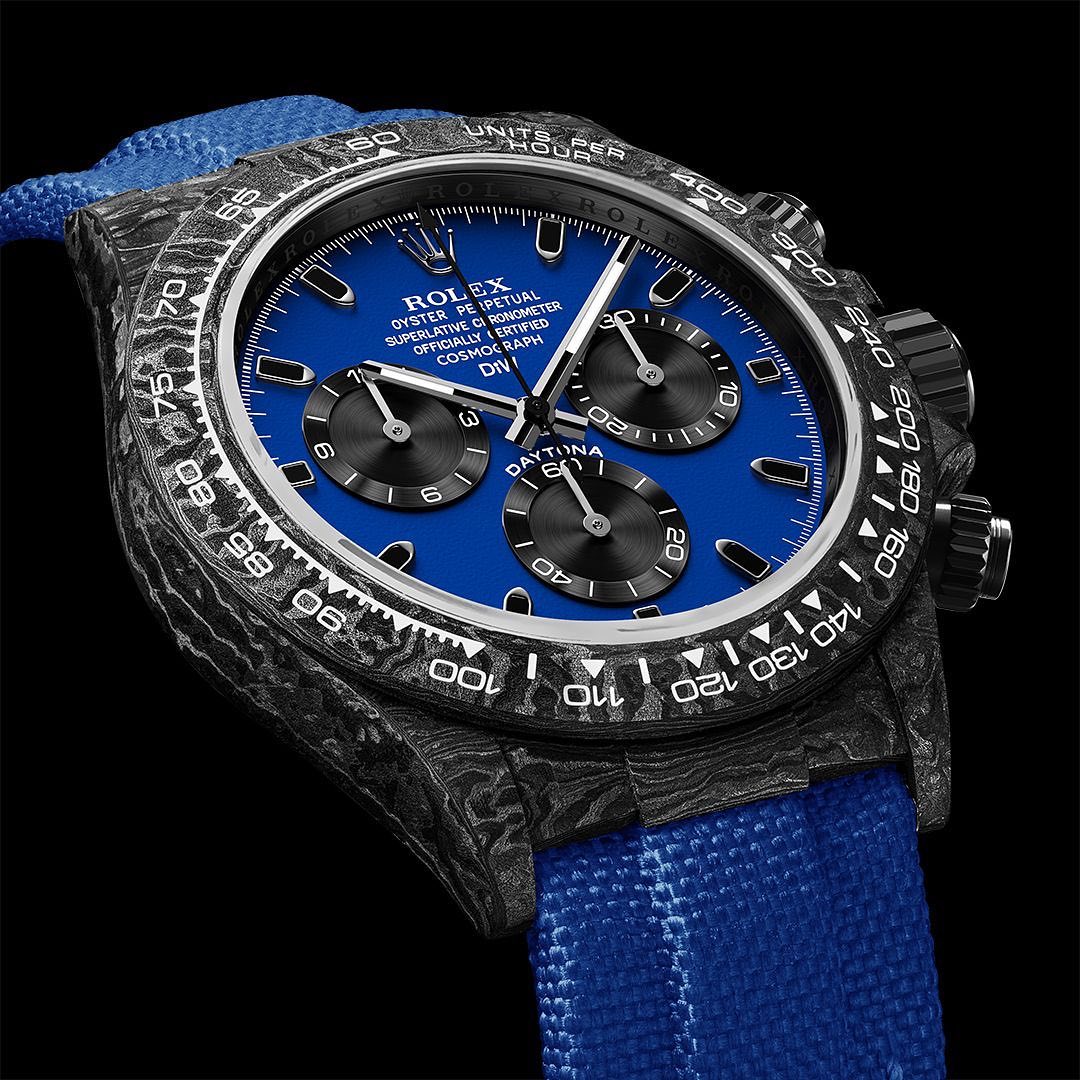 DiW Rolex Daytona Carbon "MIAMI BLUE"