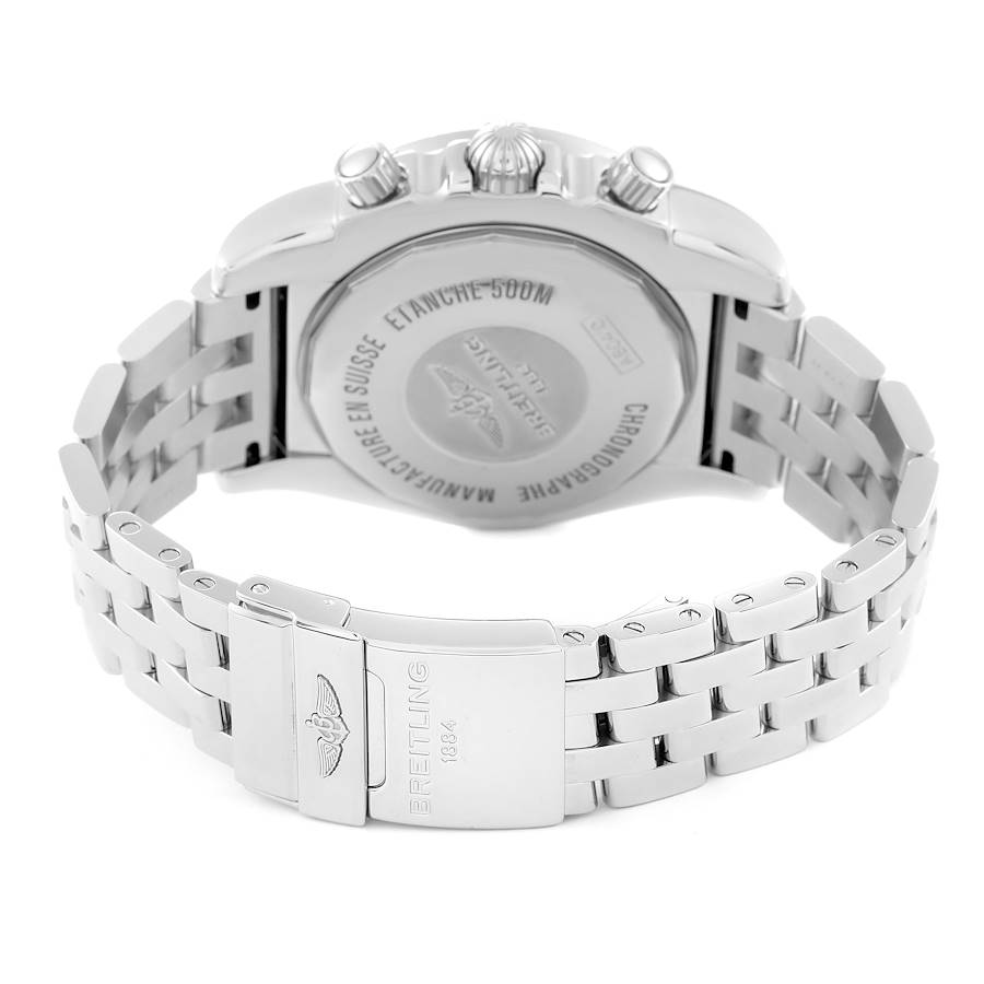 Breitling Chronomat GMT Steel Silver Dial Mens Watch AB0410