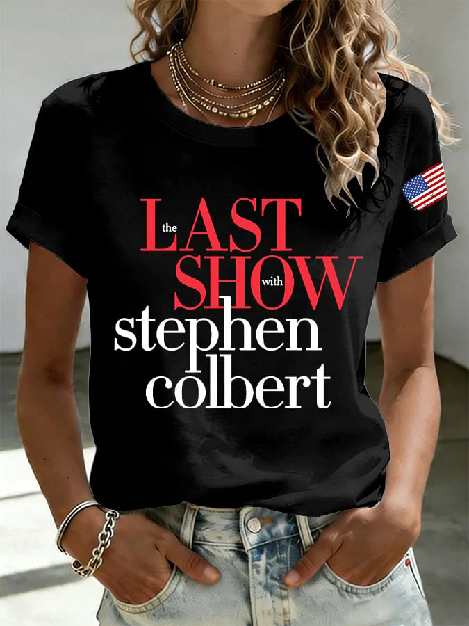 Retro Last Show Print T-Shirt