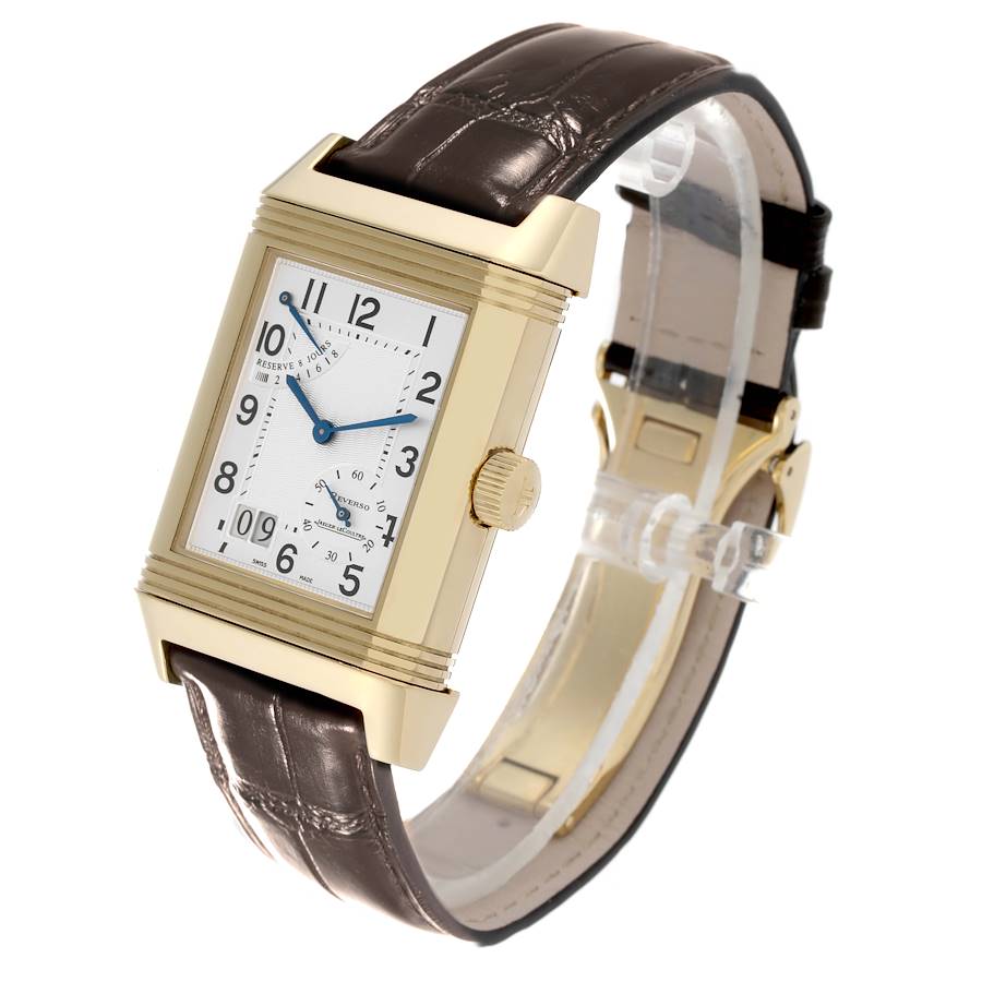 Jaeger LeCoultre Reverso Grande Date 8 Day Yellow Gold Watch 240.1.15 Q3001420 STOCK NUMBER: 63547