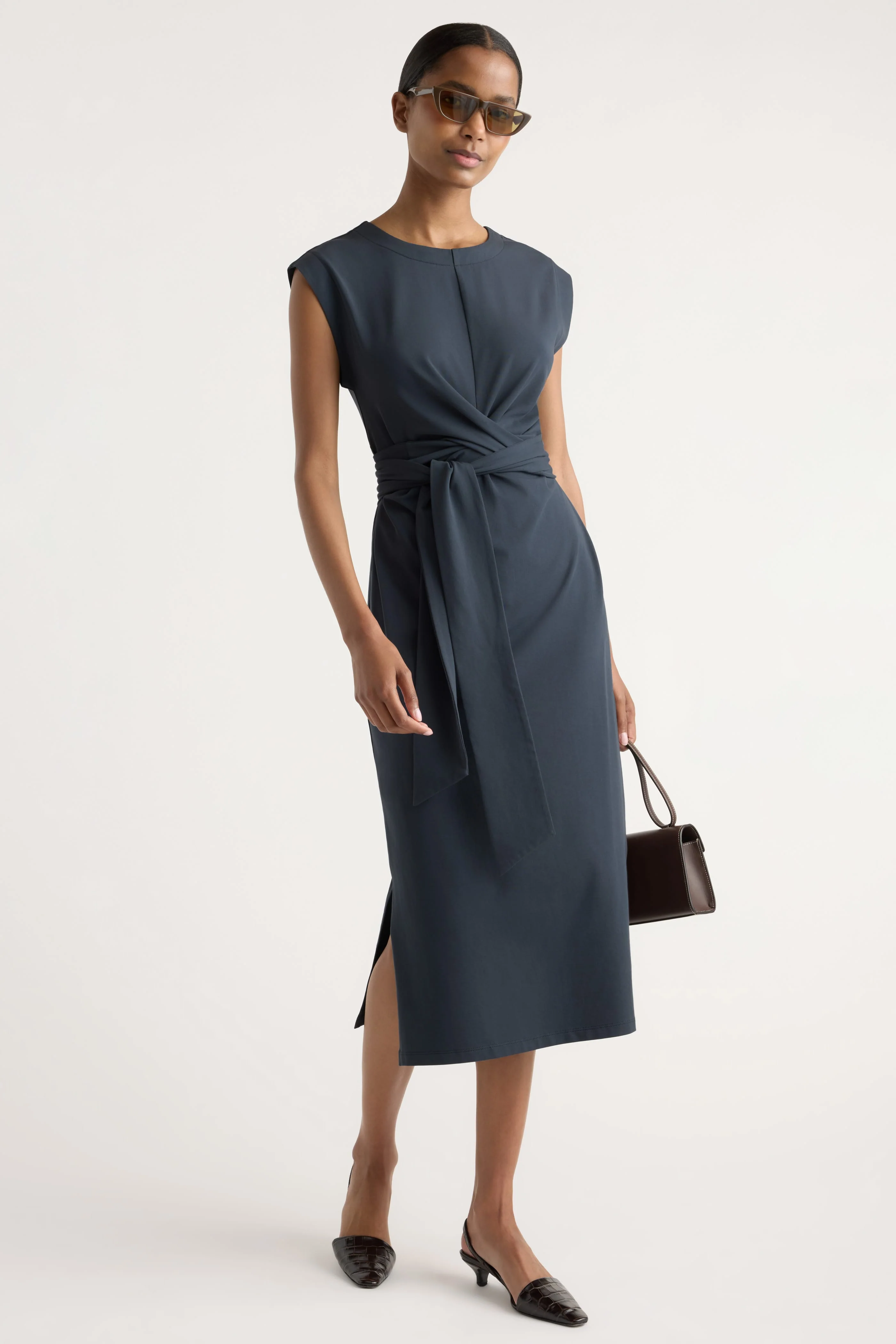 Fei Tie-Front Organic Cotton Dress