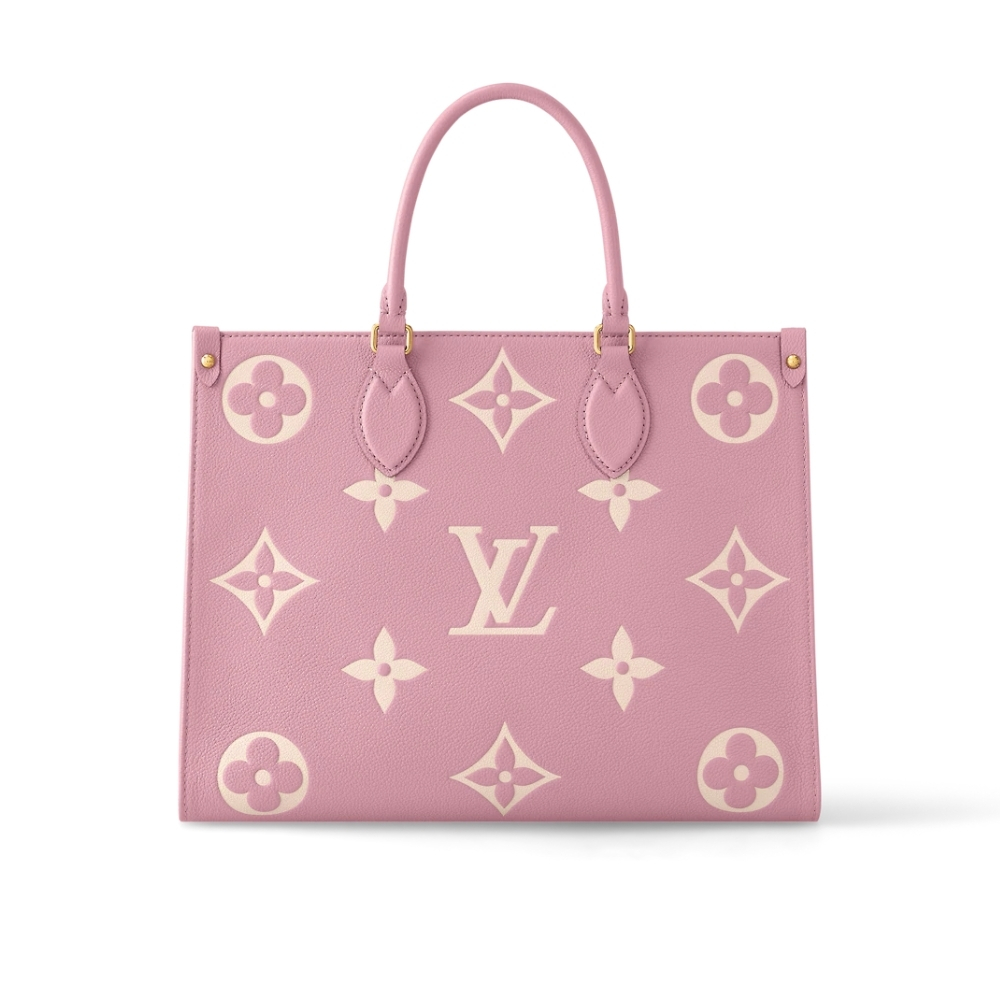 Louis Vuitton Onthego MM Monogram Empreinte Trianon Pink 33cm M46286
