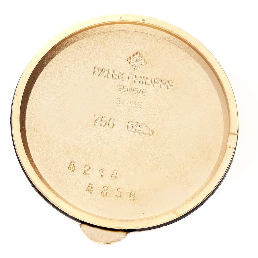 Patek Philippe Calatrava Yellow Gold Bronze Diamond Dial Ladies Watch 4858J