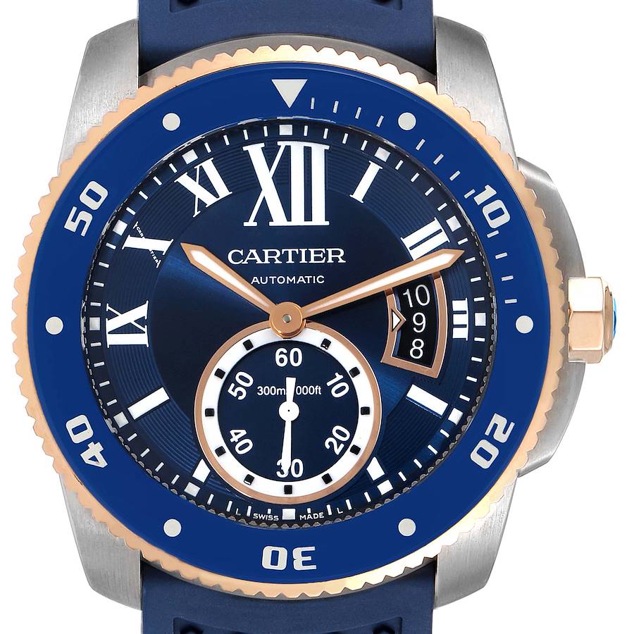 CALIBRE ROSE GOLD MIX BLUE 42mm