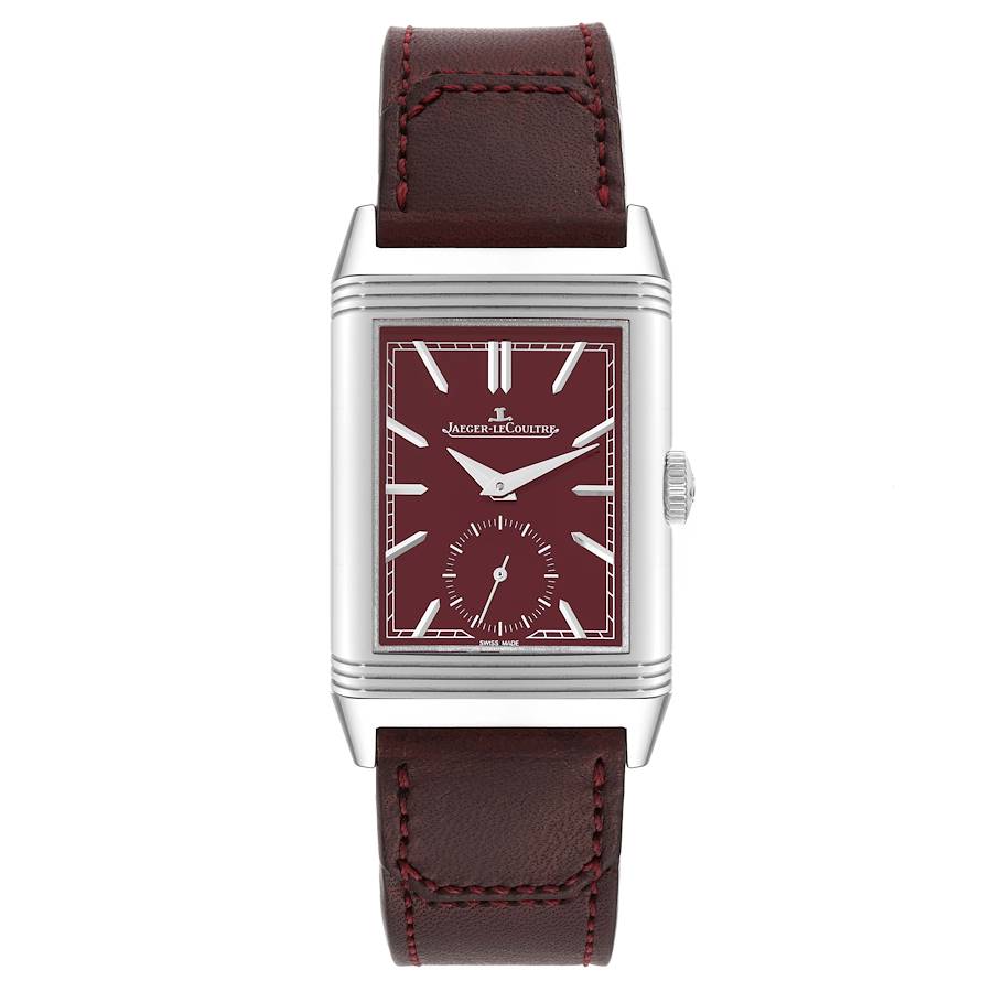 Jaeger LeCoultre Reverso Tribute Steel Mens Watch 214.8.62 Q397846J