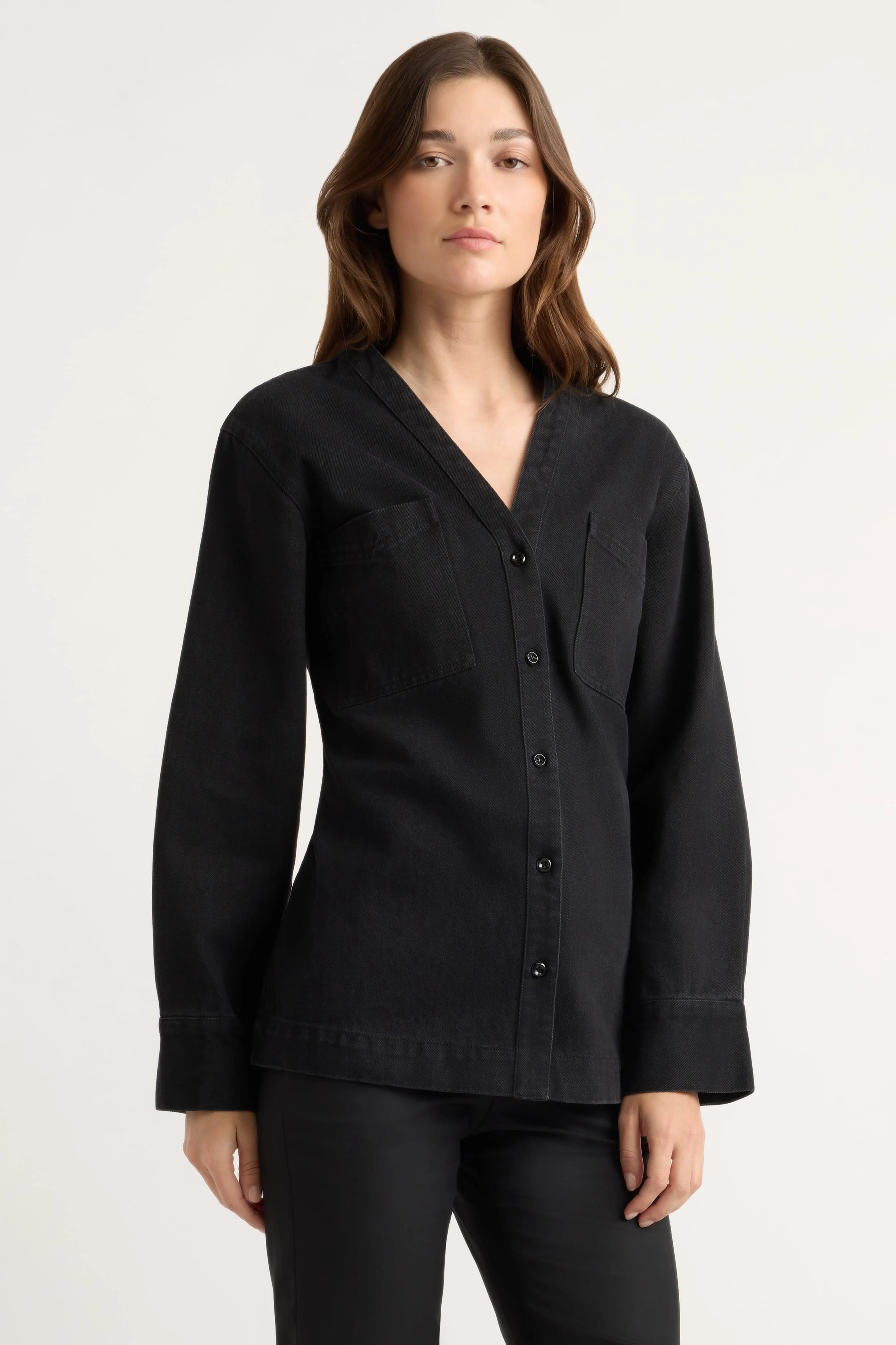 Emmett Cinch-Waist Denim Jacket