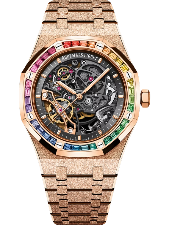Royal Oak Frosted Gold Double Balance Wheel Openworked 41mm