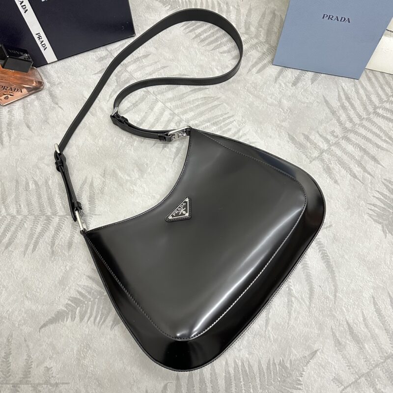 Replica Prada Cleo Brushed Black Bag