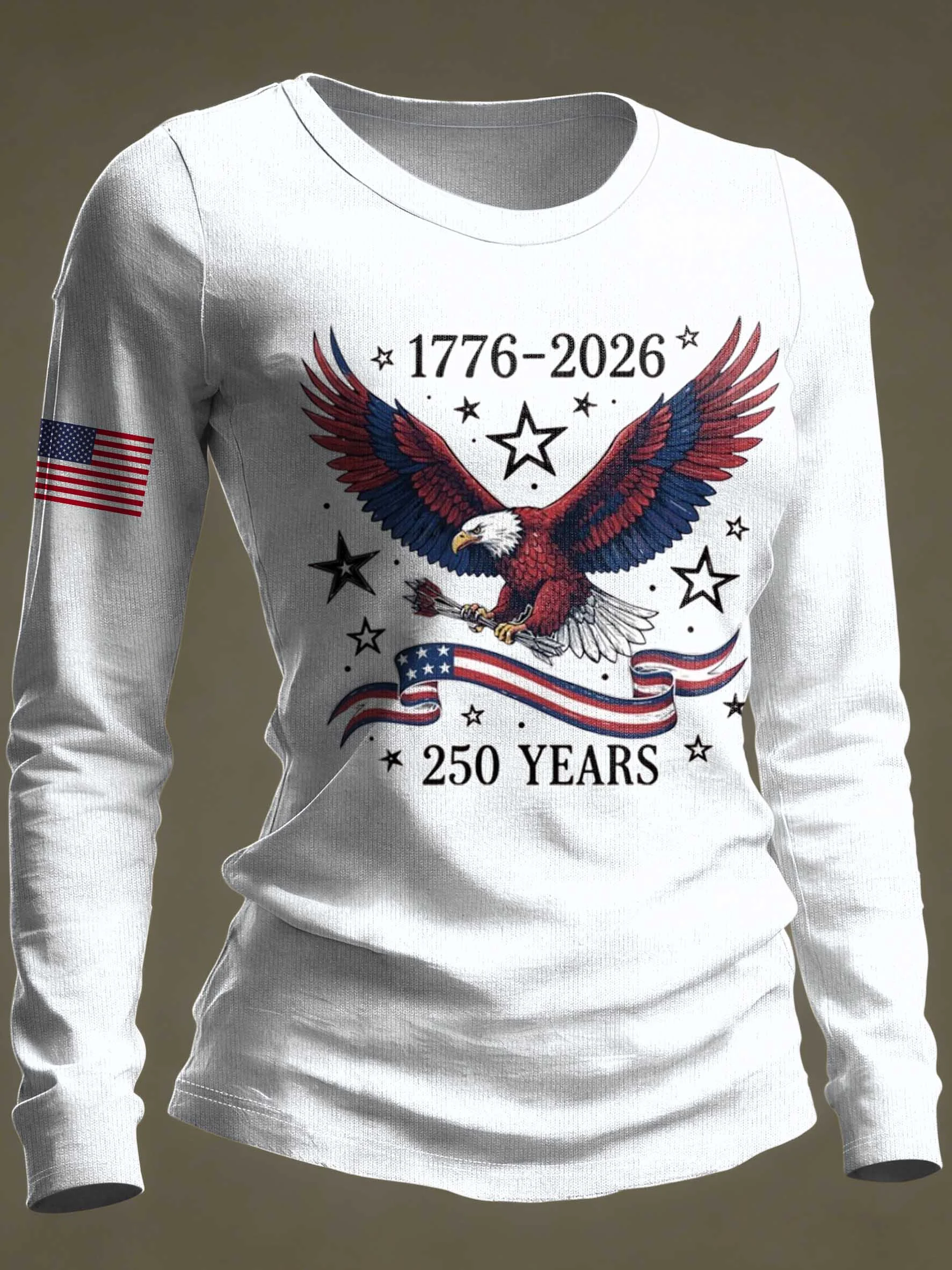 Women's 250th Anniversary Casual Printed Top