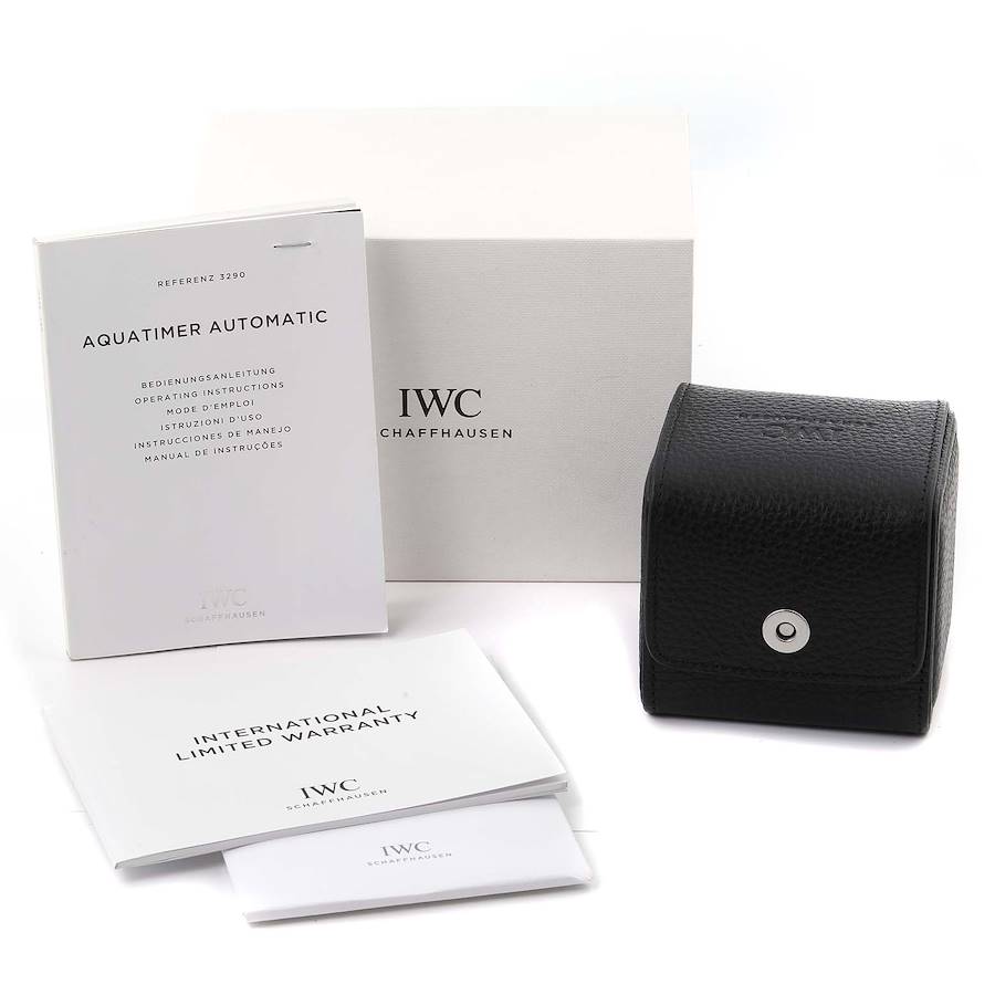 IWC Aquatimer Black Dial Automatic Rubber Strap Mens Watch IW329001