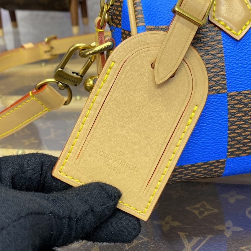 Replica Louis Vuitton Speedy 18 Blue Grid