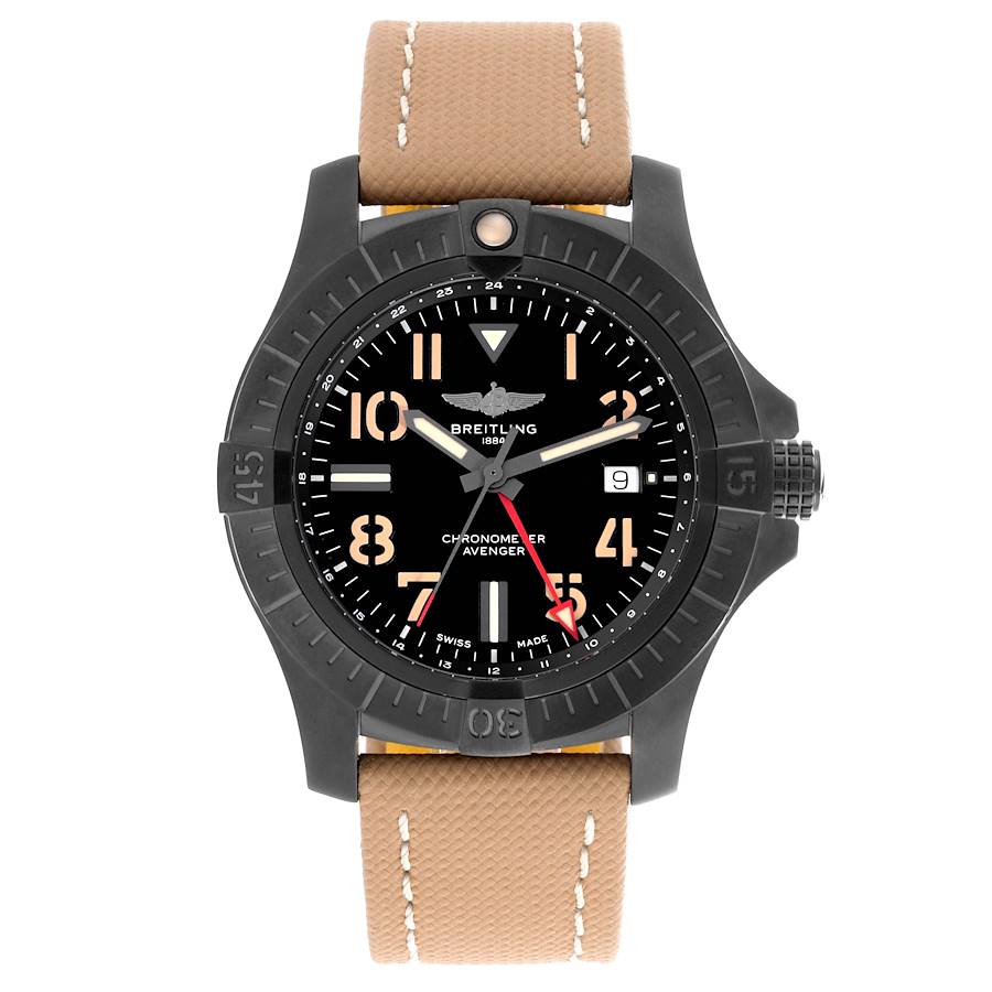 Breitling Avenger Night Mission GMT DLC Titanium Mens Watch V32395