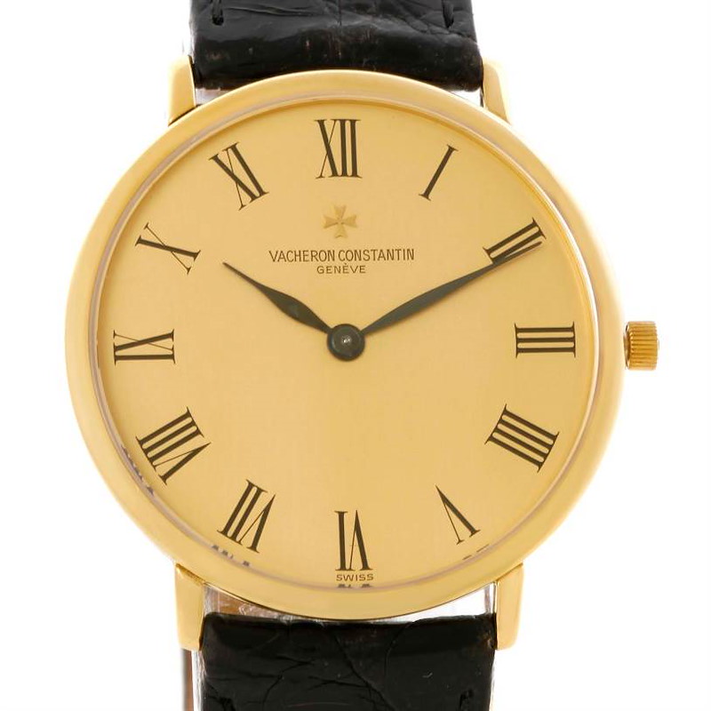 Vacheron Constantin 18K Yellow Gold Ultra Thin Mechanical Watch 33160