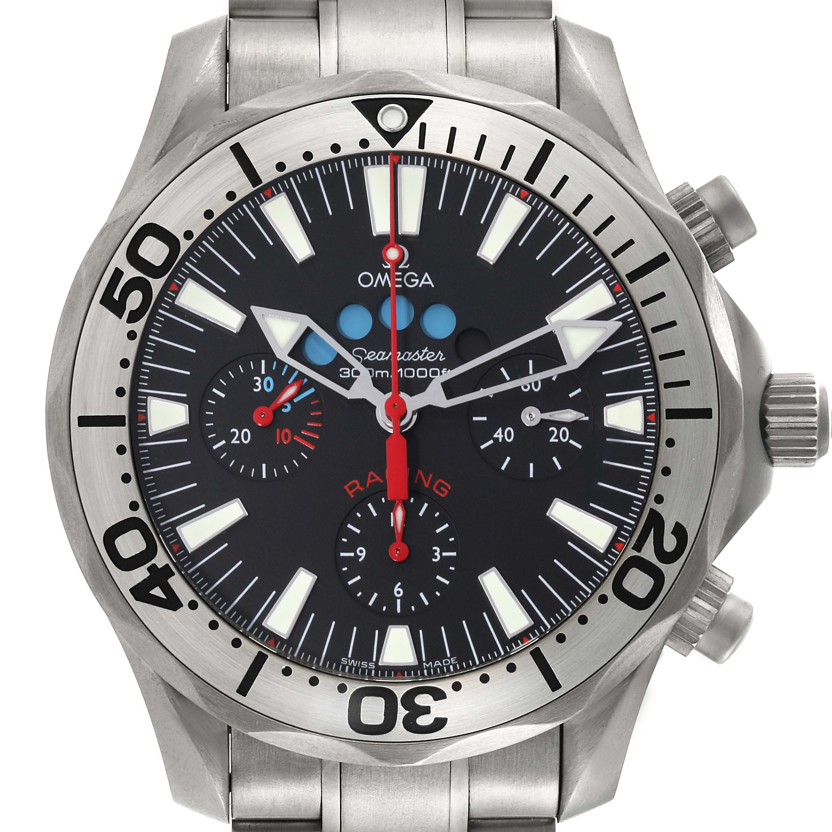 Omega Seamaster Regatta Racing Titanium Mens Watch 44.0 mm 2269.52.00 Card