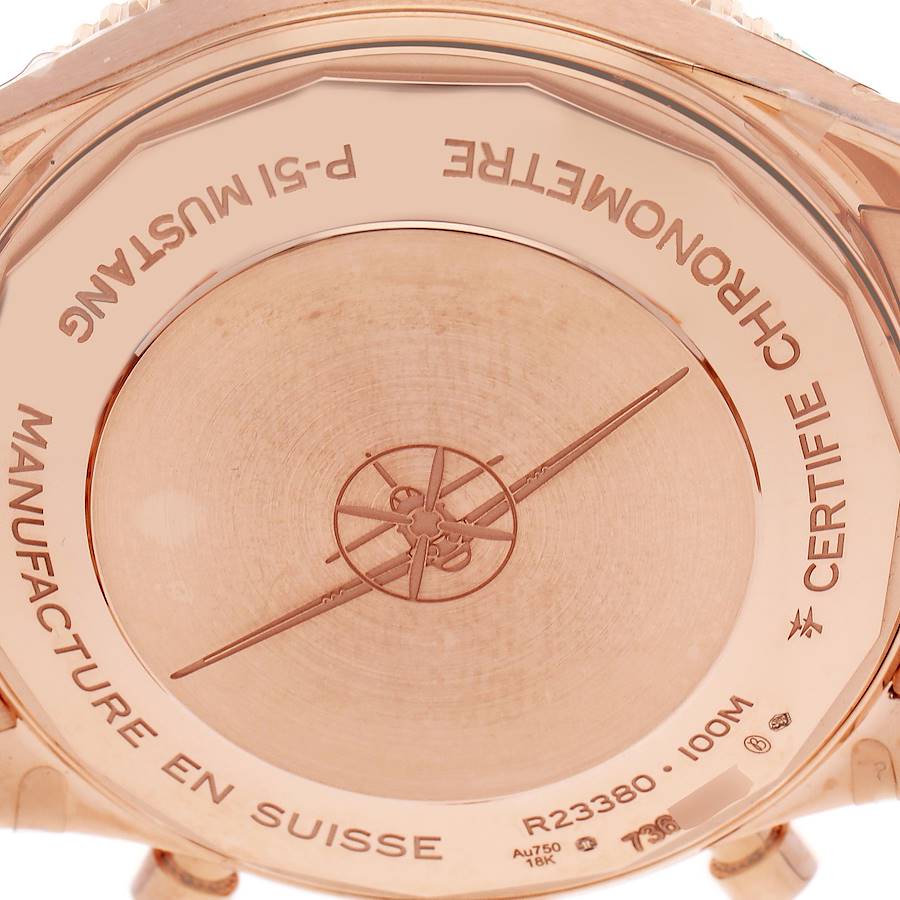Breitling Classic AVI P-51 Mustang Rose Gold Mens Watch R23380