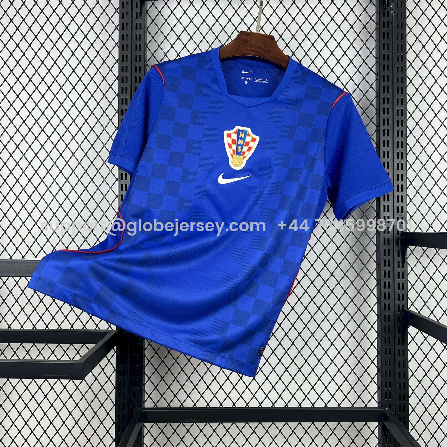 Croatia 2026 Away Blue Jersey - Fans Version