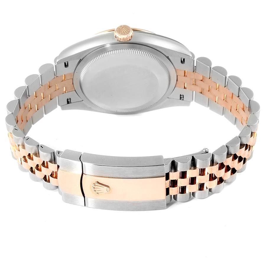 Rolex Datejust 36 Wimbledon Dial Steel EverRose Gold Watch 126231 Unworn
