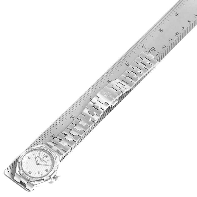 Vacheron Constantin Overseas 34 Steel Diamond Ladies Watch 25750