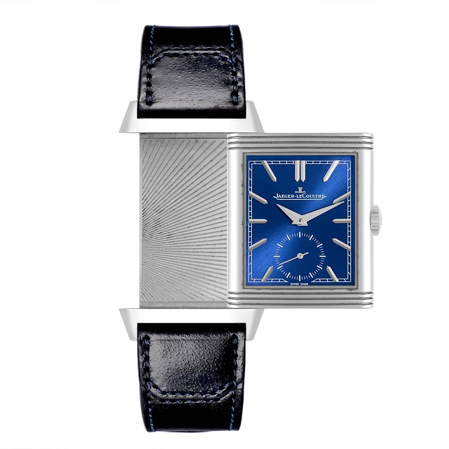 Jaeger LeCoultre Reverso Tribute Steel Mens Watch 214.8.62 Q3978480