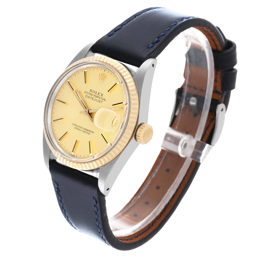 Rolex Datejust Steel Yellow Gold Vintage Mens Watch 16013
