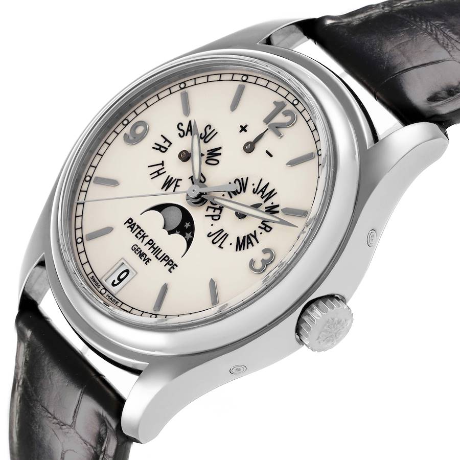 Patek Philippe Complications Annual Calendar White Gold Mens Watch 5146G
