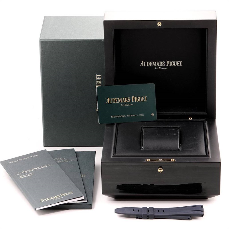 Audemars Piguet Royal Oak Blue Dial Chronograph Mens Watch 26331ST