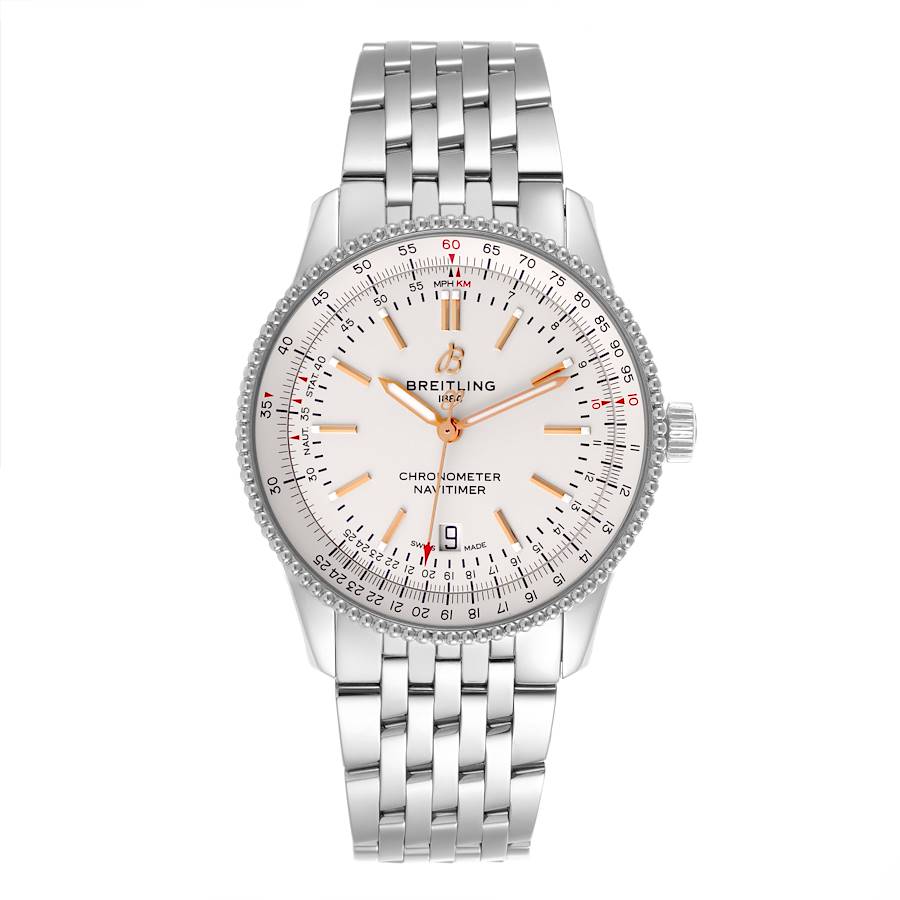 Breitling Navitimer 1 Silver Dial 41mm Steel Mens Watch A17326