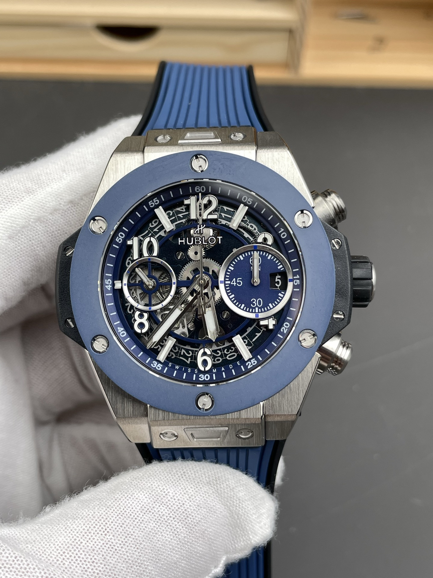 Big Bang Blue Ceramic Bezel Blue Dial