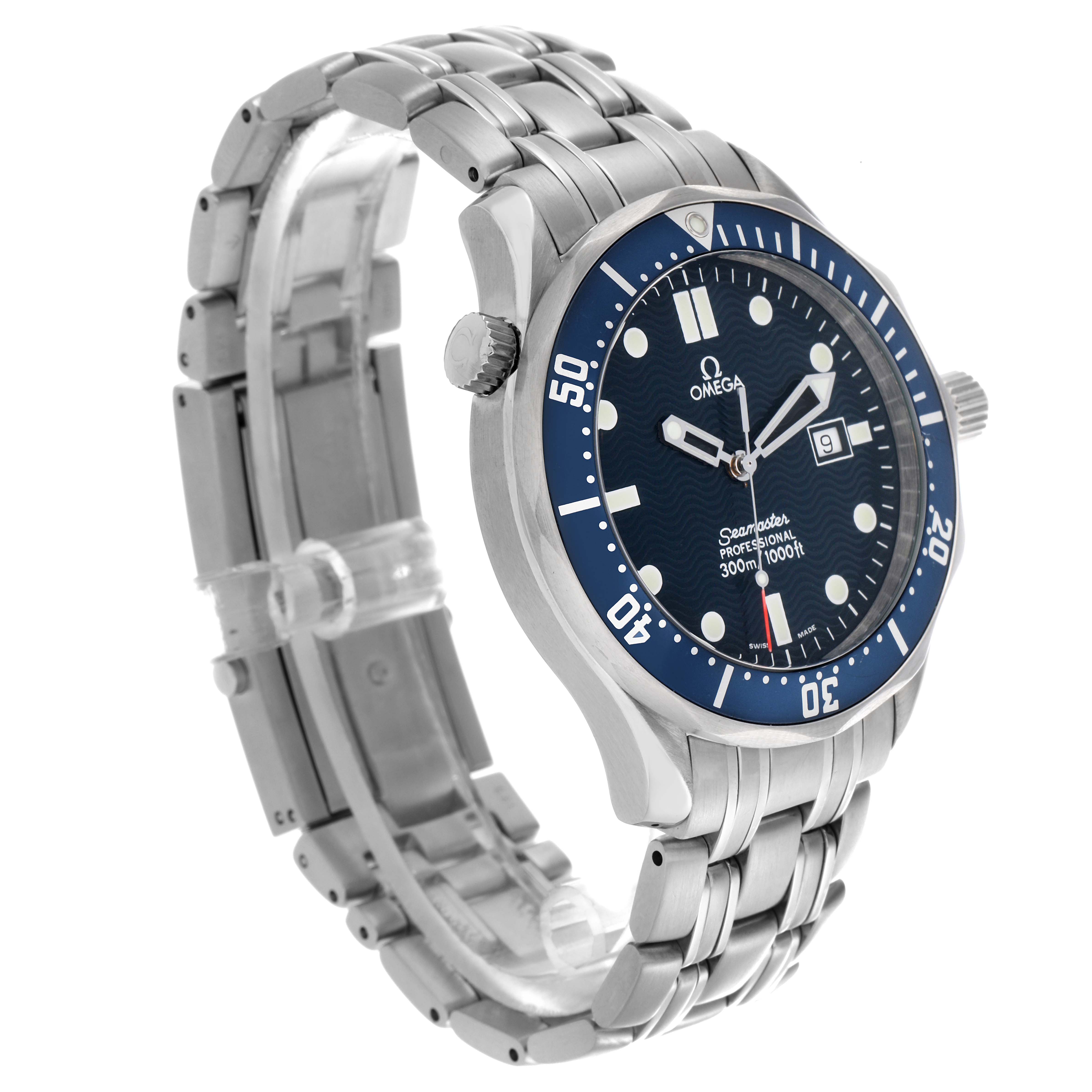 Omega Seamaster 300M Diver Blue Dial Steel Mens Watch 41.0 MM 2541.80.00