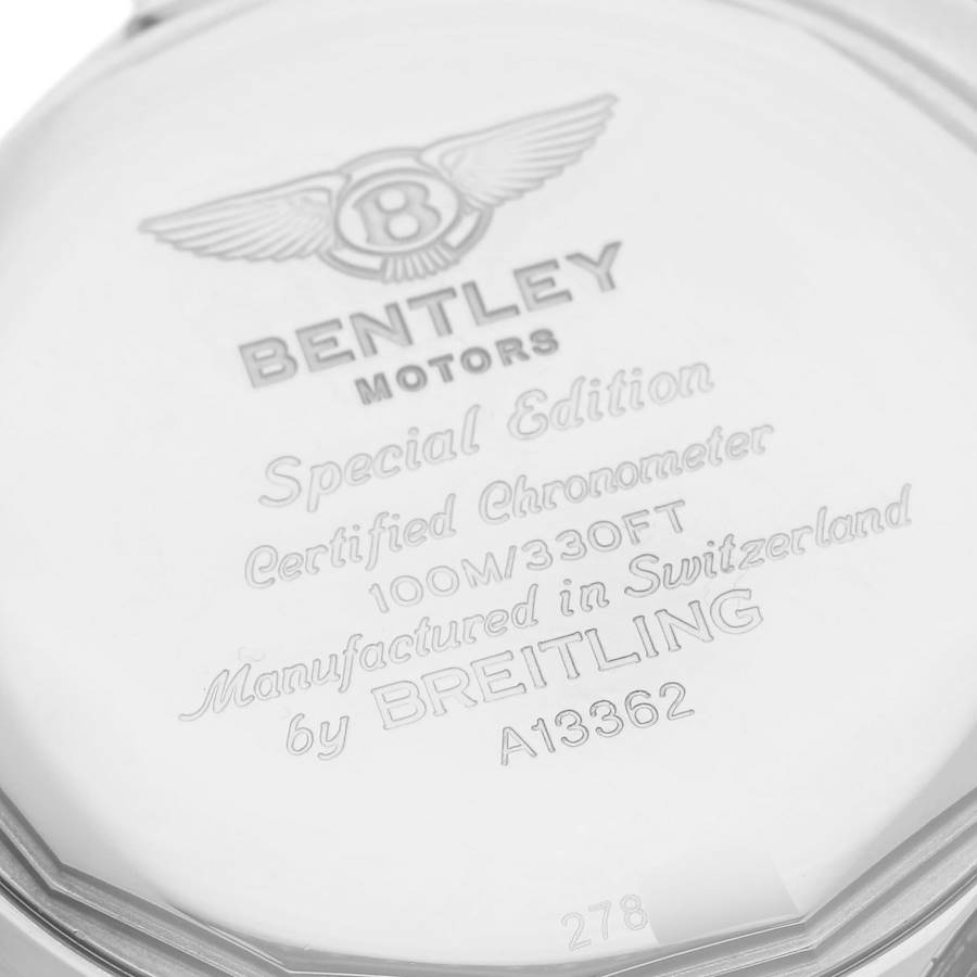 Breitling Bentley Motors GT Mother of Pearl Dial Steel Watch A13362