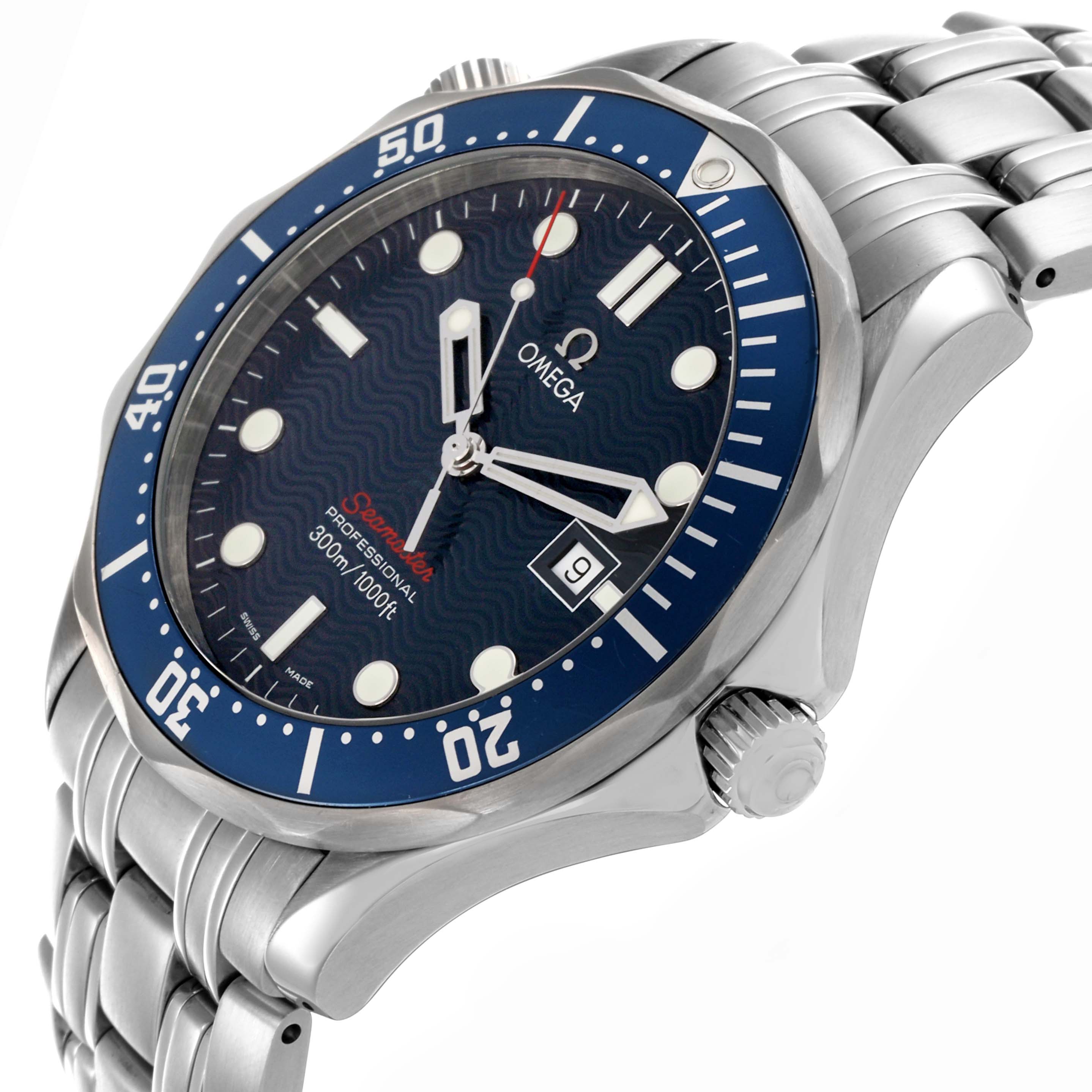 Omega Seamaster 300M Blue Dial Steel Mens Watch 41.0 MM 2221.80.00