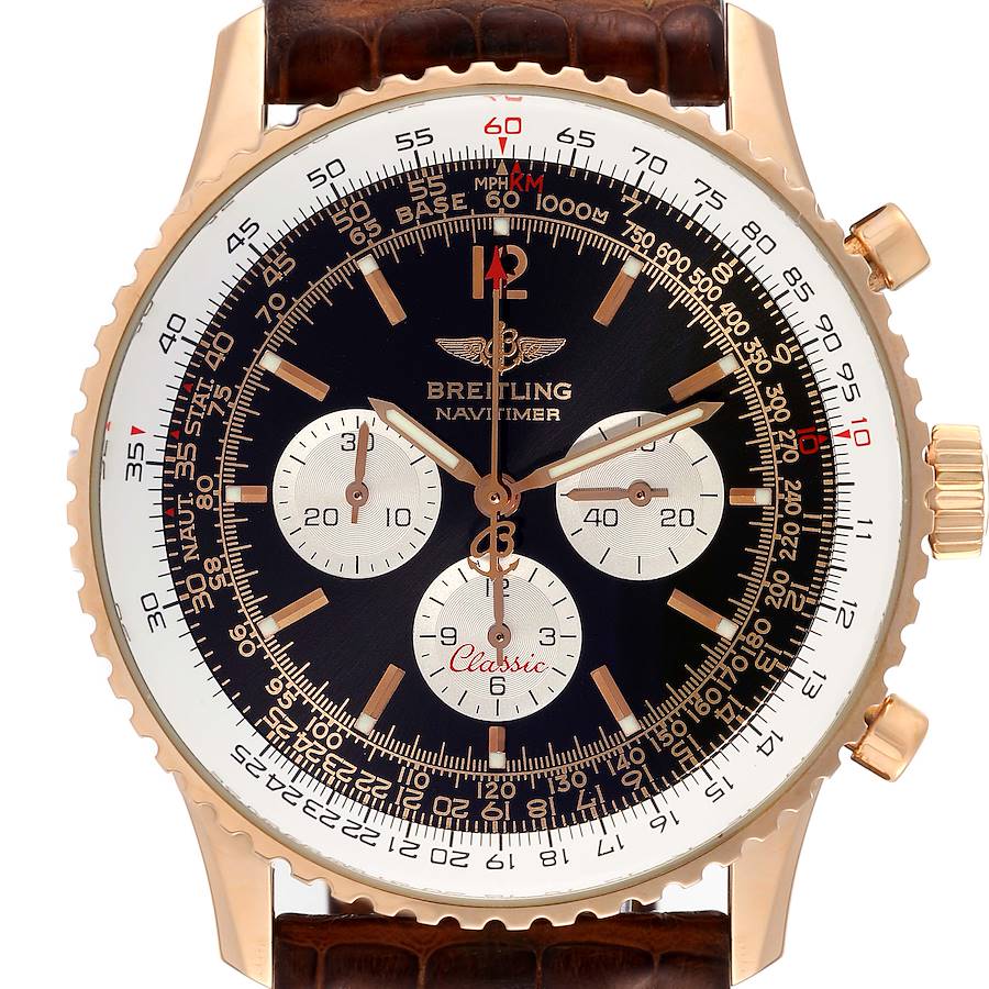 Breitling Navitimer Classic Limited Edition Rose Gold Mens Watch H30330