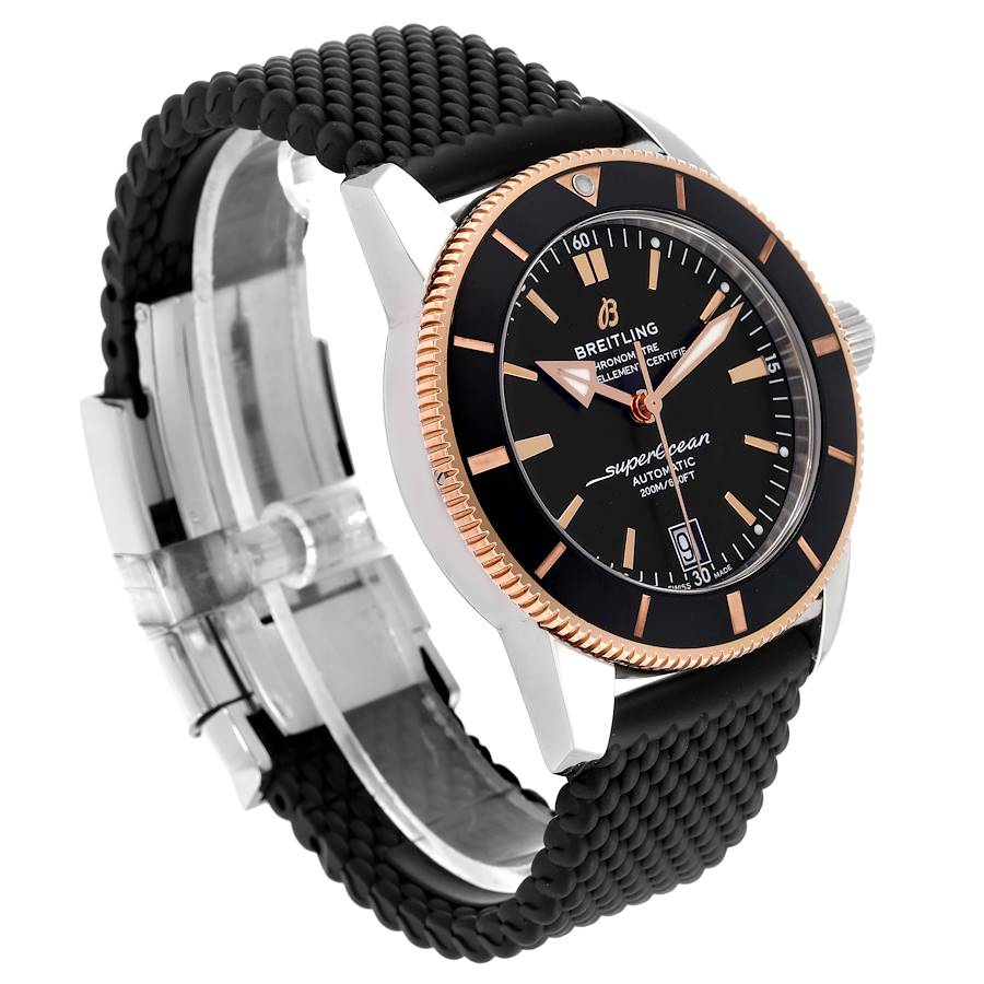 Breitling Superocean Heritage II 42 Steel Rose Gold Mens Watch UB2010