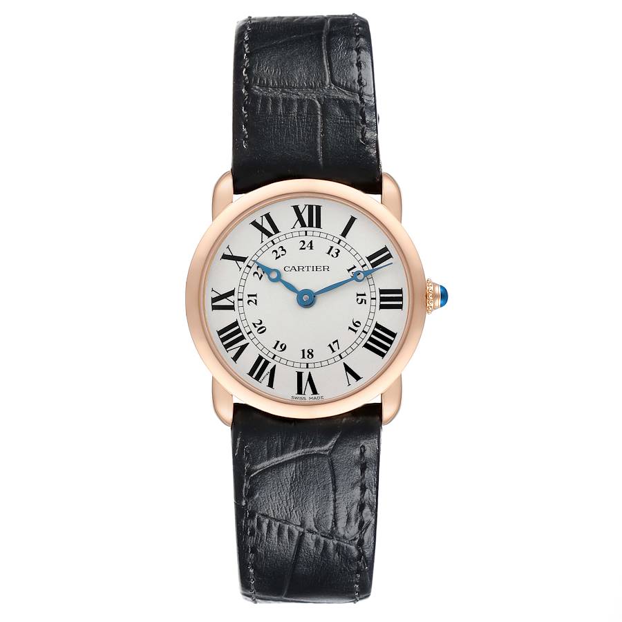 Cartier Ronde Louis Rose Gold Silver Dial Ladies Watch W6800151