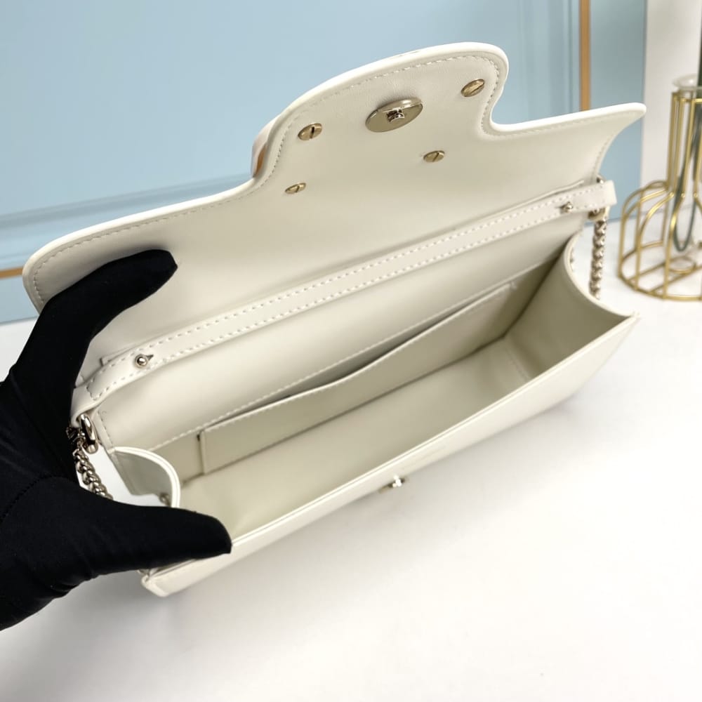 Valentino Garavani Locò Shoulder Bag In Ivory 27cm