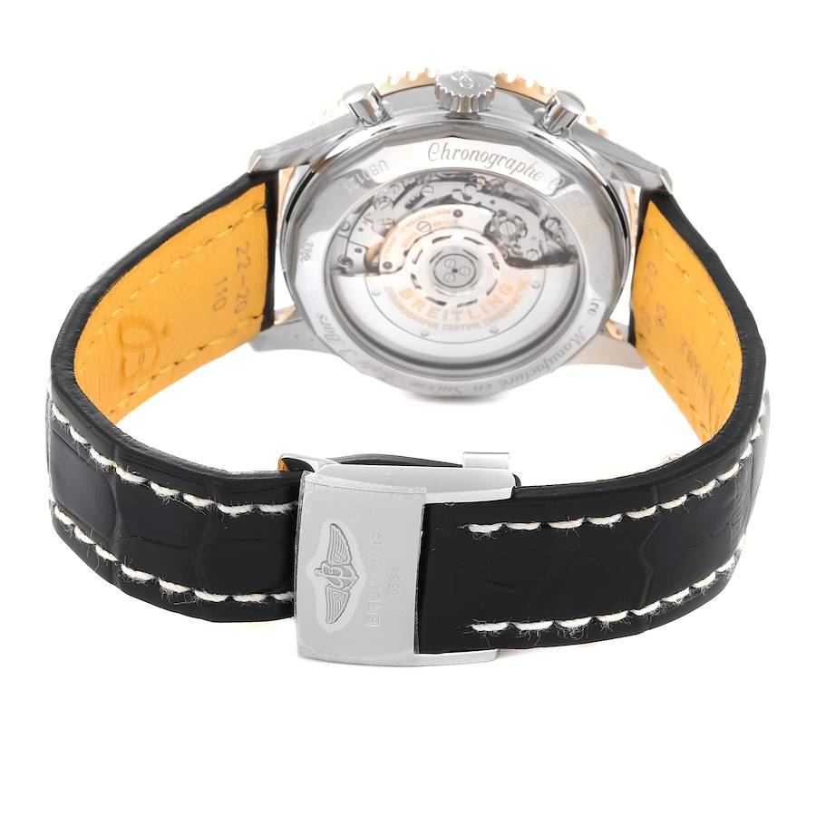 Breitling Navitimer 01 Grey Dial Steel Rose Gold Mens Watch UB0121